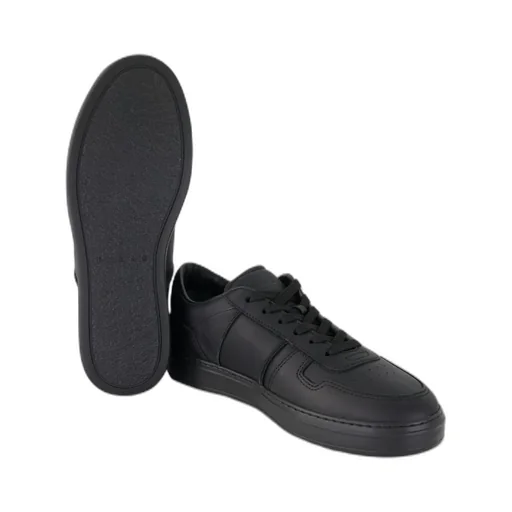 H668 Leather Lace-Up Trainers
