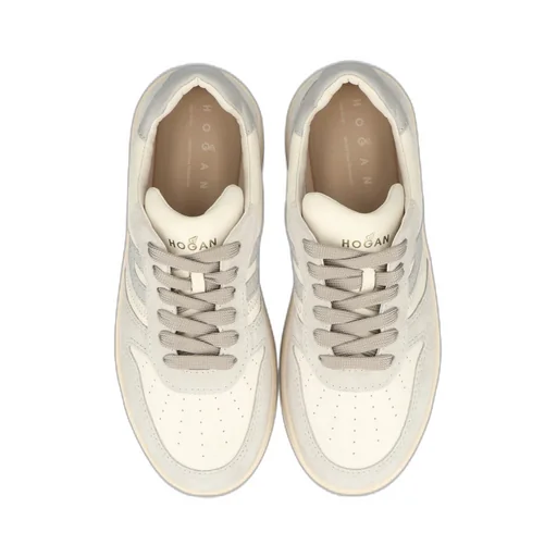Hogan H630 Logo Patch Lace-Up Sneakers