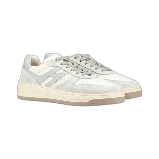 Hogan H630 Logo Patch Lace-Up Sneakers