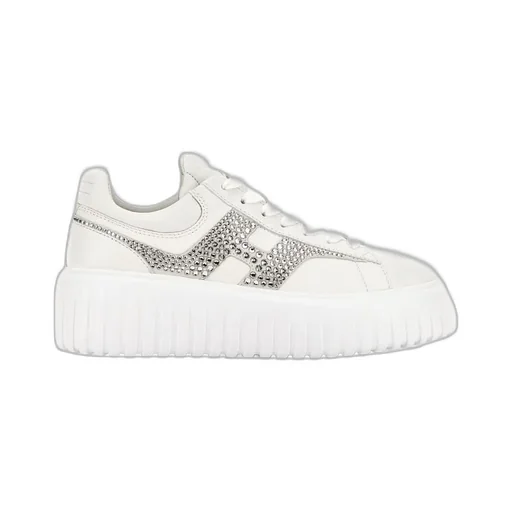 H-Stripes Embellished Lace-Up Sneakers