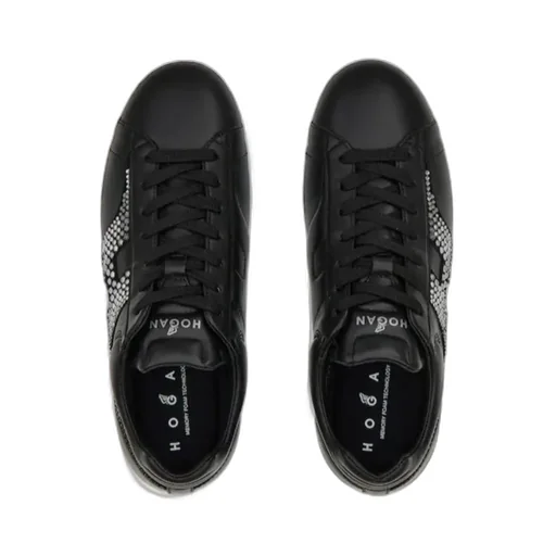 H-Stripes Embellished Lace-Up Sneakers