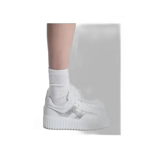 H-Stripes Embellished Lace-Up Sneakers