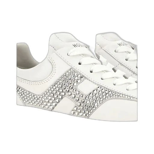 H-Stripes Embellished Lace-Up Sneakers