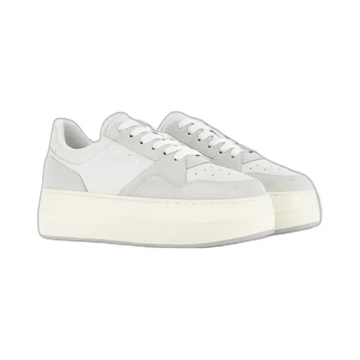 Skyscraper Logo Printed Lace-Up Sneakers