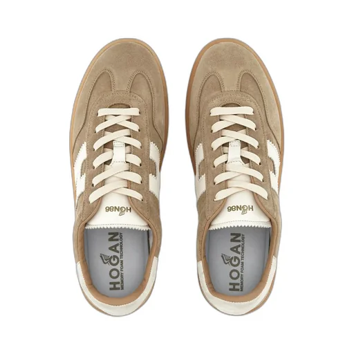 Logo Embossed Lace-Up Sneakers