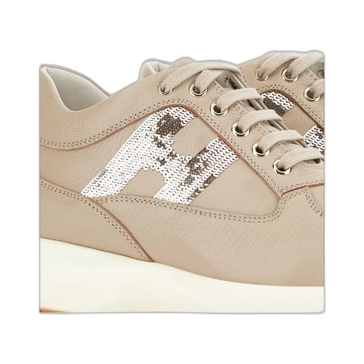 Interactive Logo Patch Sneakers