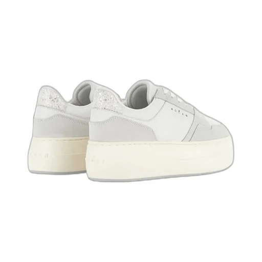 Skyscraper Logo Printed Lace-Up Sneakers