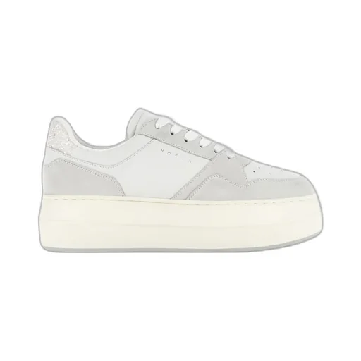 Skyscraper Logo Printed Lace-Up Sneakers