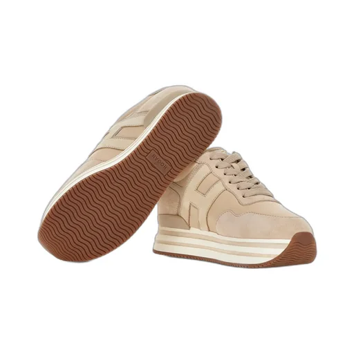 H483 Midi Platform Round Toe Sneakers