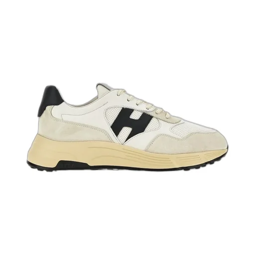 Panelled Lace-Up Sneakers