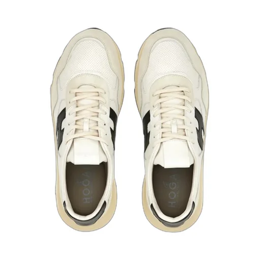 Panelled Lace-Up Sneakers