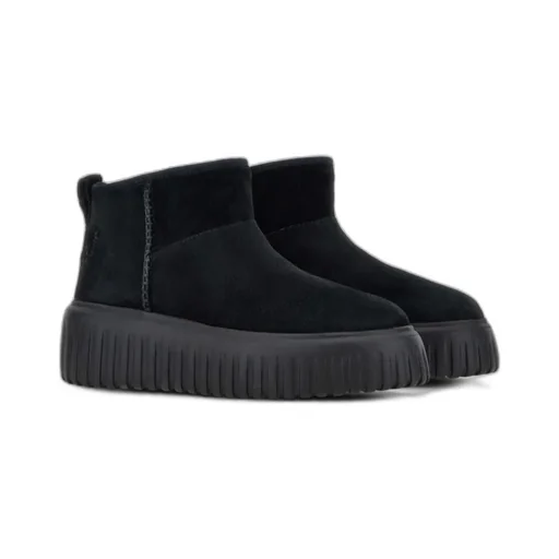 Logo-Patch Slip-On Boots