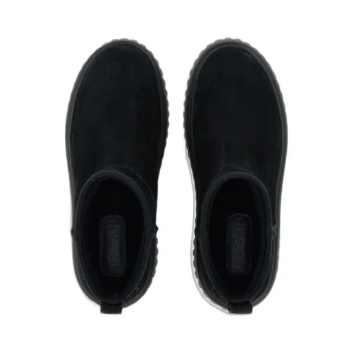 Logo-Patch Slip-On Boots
