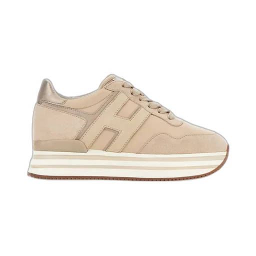 H483 Midi Platform Round Toe Sneakers