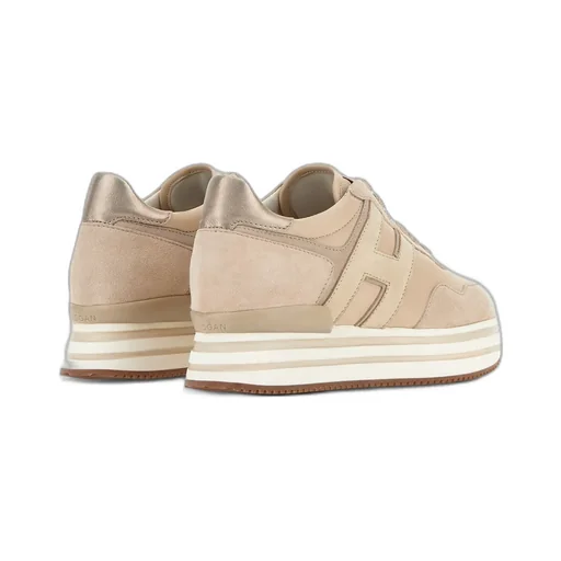 H483 Midi Platform Round Toe Sneakers