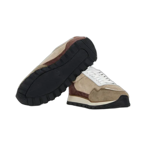 Round-Toe Lace-Up Sneakers