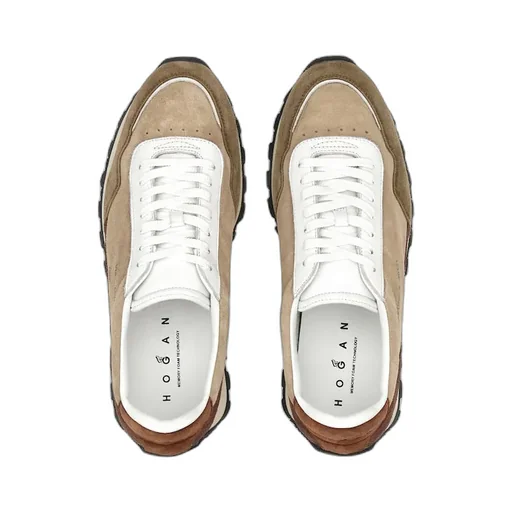 Round-Toe Lace-Up Sneakers