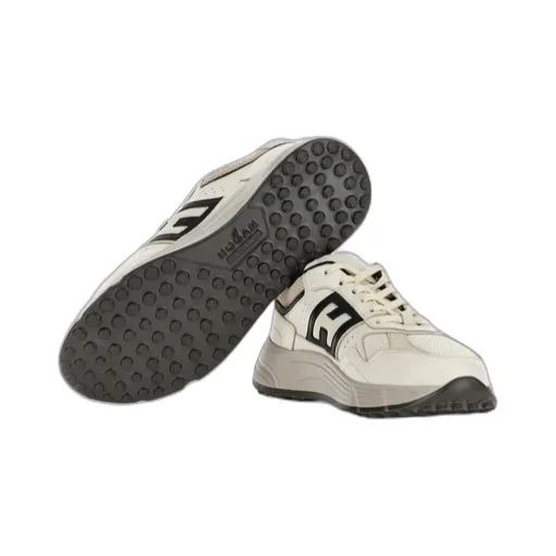 Round-Toe Lace-Up Sneakers