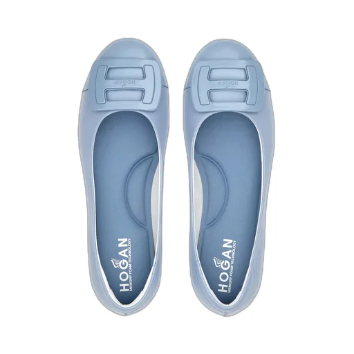 Logo-Plaque Slip-On Ballerina Shoes