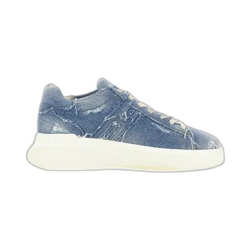 Distressed Denim Sneakers