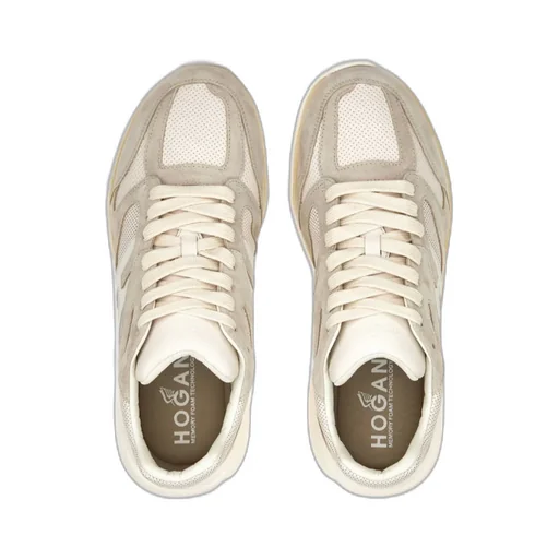 H Logo Patch Panelled Sneakers