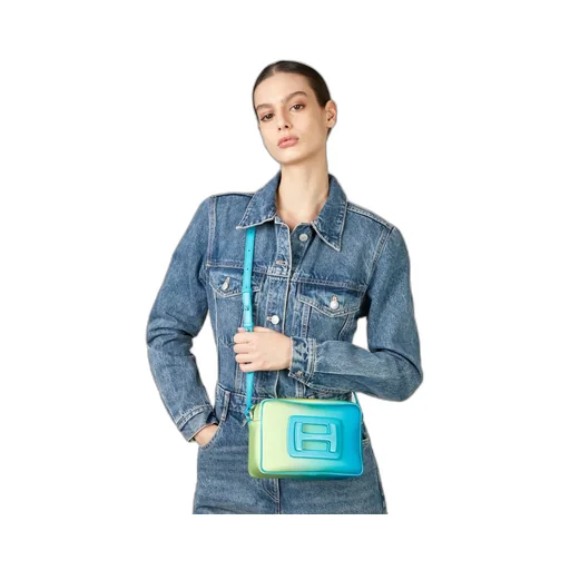 Logo Plaque Zip-Up Shoulder Bag