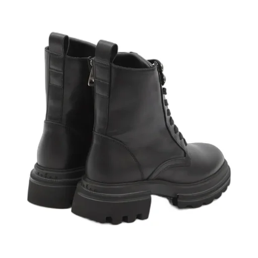 Chunky-Sole Lace-Up Ankle Boots