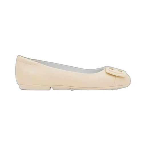 Hogan H661 Logo Plaque Ballerinas
