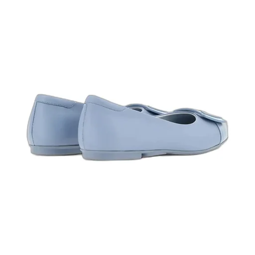 Logo-Plaque Slip-On Ballerina Shoes