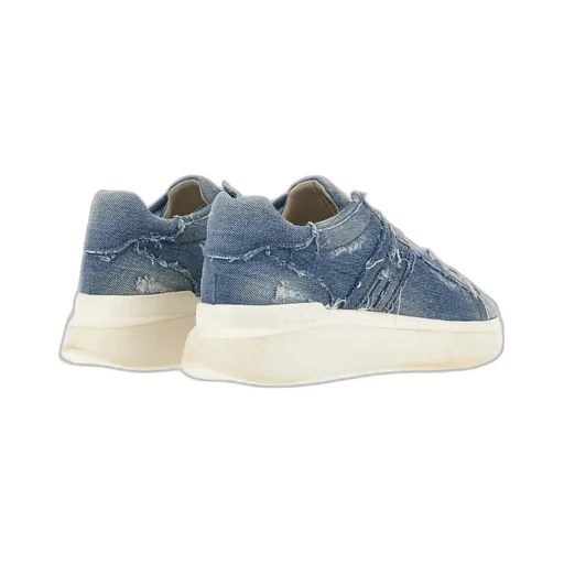 Distressed Denim Sneakers