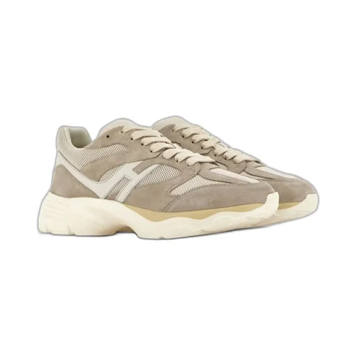 H Logo Patch Panelled Sneakers