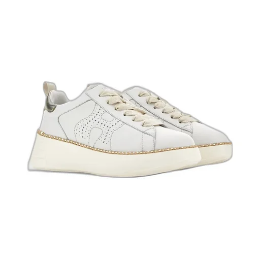 Perforated Detailed Lace-Up Sneakers