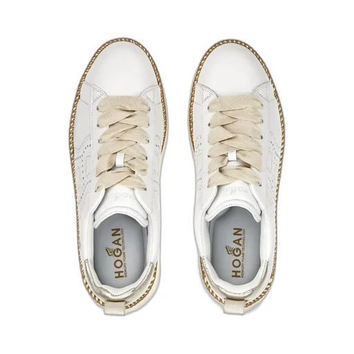Perforated Detailed Lace-Up Sneakers