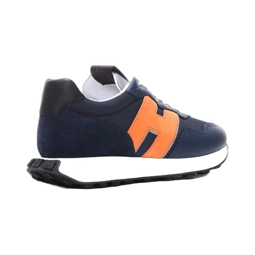Hogan H601 Logo Patch Lace-Up Sneakers