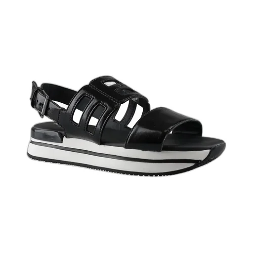 Logo Detailed Slingback Sandals