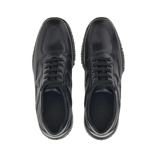 Round-Toe Lace-Up Sneakers