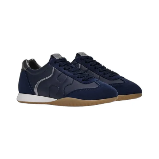Panelled Lace-Up Sneakers