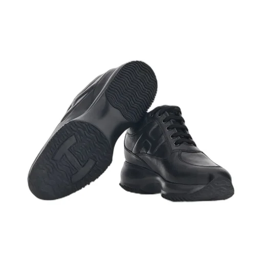 Round-Toe Lace-Up Sneakers