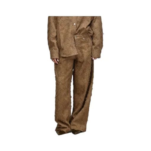 Denim Trousers With Belt Loops
