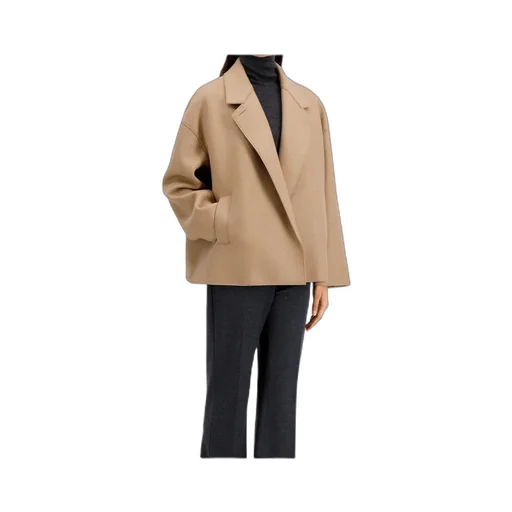 Oversized Boxy Jacket Pressed Wool
