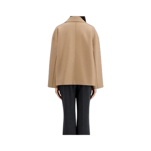 Oversized Boxy Jacket Pressed Wool