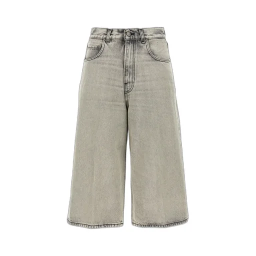 Belle Five-Pocket Wide-Leg Jeans