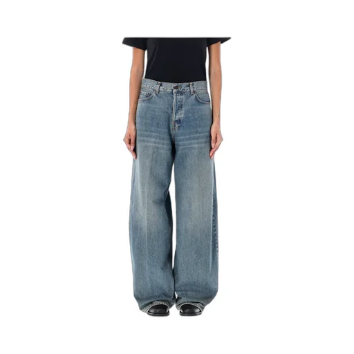 Bethany Logo Patch Wide-Leg Jeans