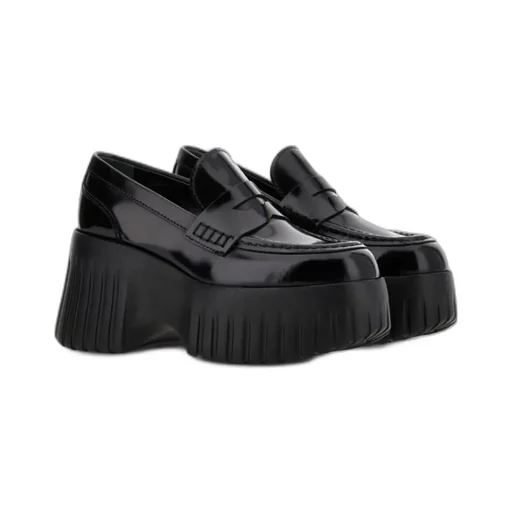 H-Stripes Slip-On Platform Loafers