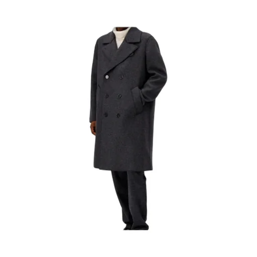 Double-Breasted Wool Coat