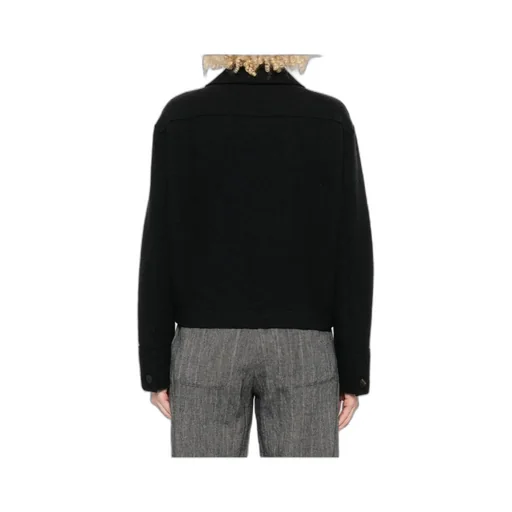 Button-Front Collared Jacket
