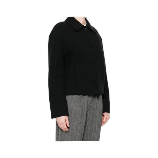Button-Front Collared Jacket
