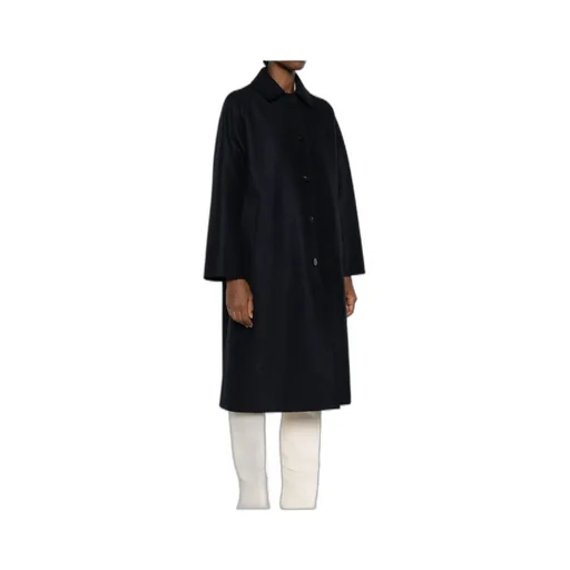 Button-Front Raglan-Sleeve Coat
