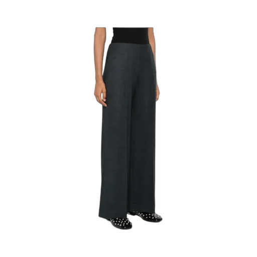 Wide-Leg Wool Trousers