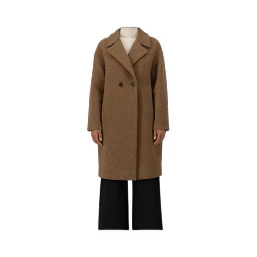 Bouclé Double-Breasted Coat